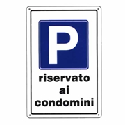 Immagine di CARTELLO PLASTICA PARCHEGGIO CONDOMINI