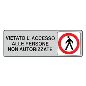 Immagine di ETICHETTA VIETATO L'ACCESSO