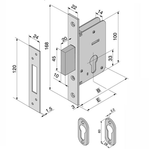 Immagine di SERRATURA INF.LEGNO 020