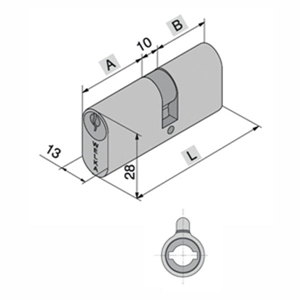 Immagine di CILINDRO INFILARE OVALE 702